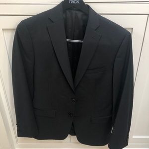 Men's John Varvatos "Red Star USA" Black Suit 40R Jacket 32-33 Pants